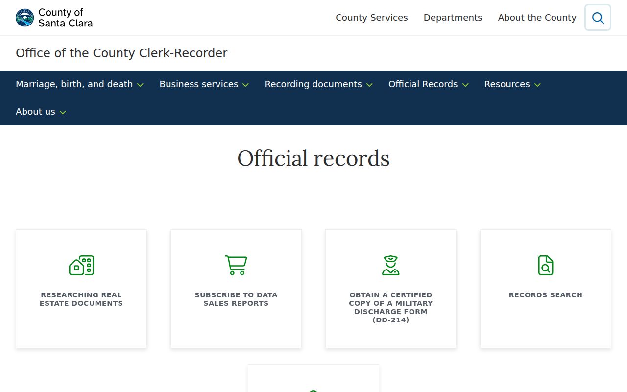 Santa Clara County people search official records hub